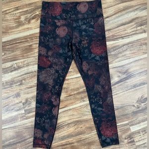 Athleta elation 7/8 floral print VGUC